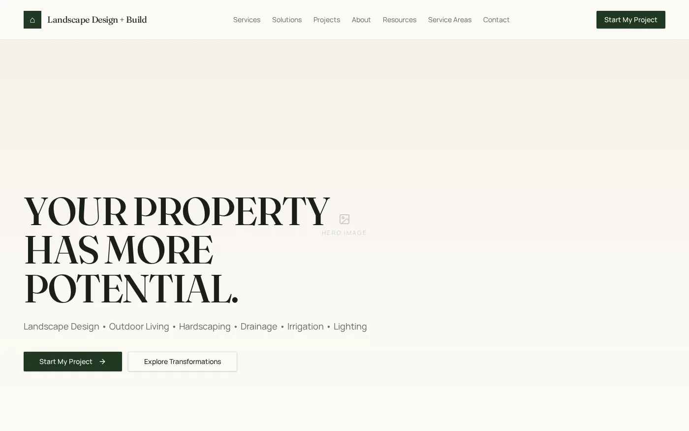 GreenPrint Build website shown on a desktop screen